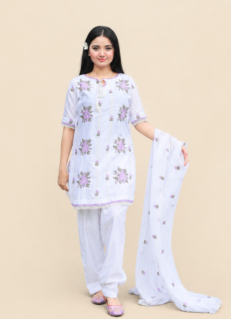 Safaid Suit 3pcs